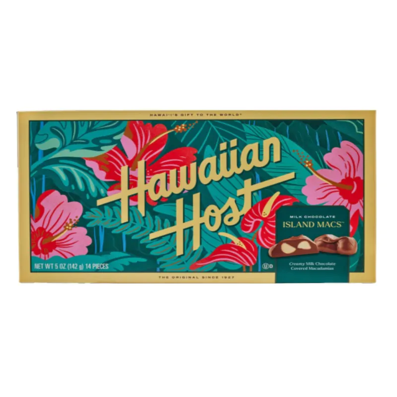 ハワイアンホースト　マカデミアナッツチョコレート　ハイビスカス
